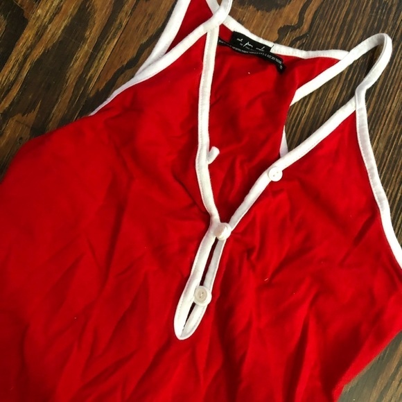 URBAN OUTFITTERS red and white bodysuit - Picture 2 of 3